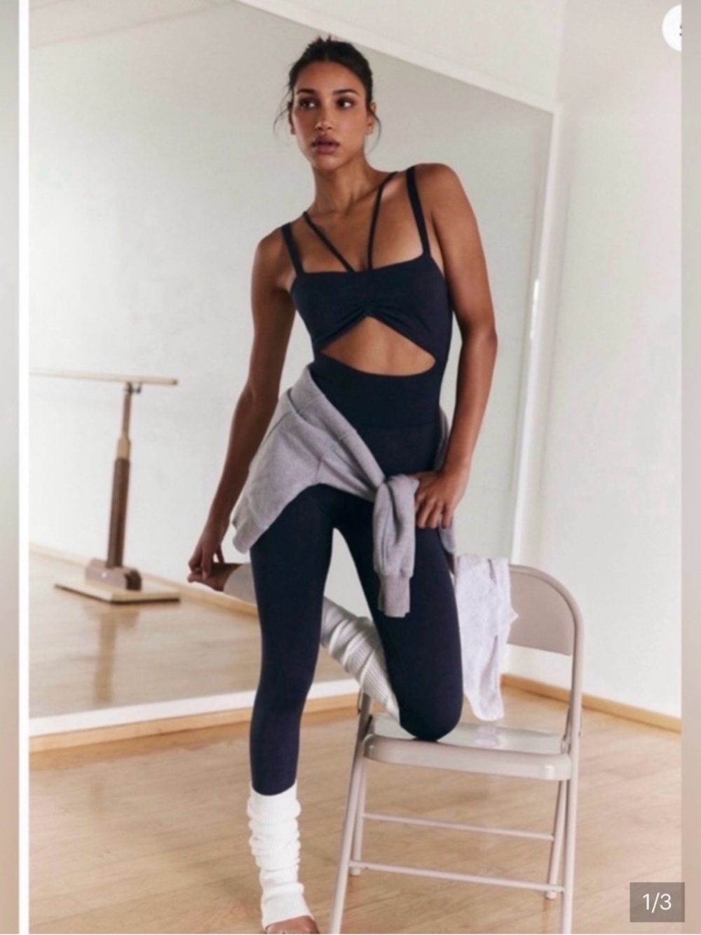Free People Good Karma Cutout Onsie